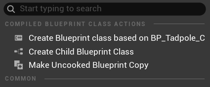 Uncooked BLueprint Button