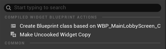 Uncooked Widget Button